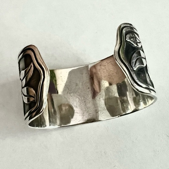 James Avery rain dove or tropical birds bird paradise cuff HEAVY! substantial - Picture 9 of 14